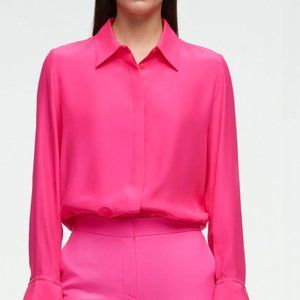 Argent x Supermajority Bright Pink Silk Shirt